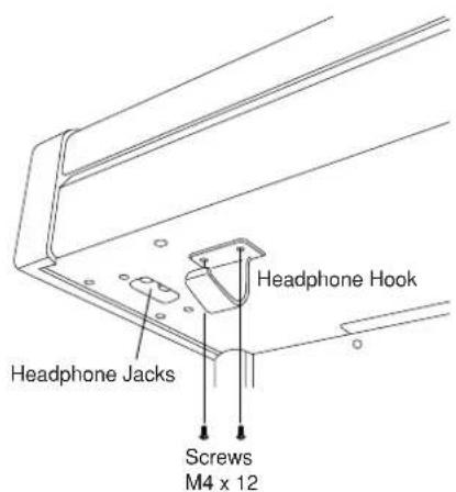 Headphone Hook Headphone Jacks Screws M4 x 12