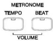 KAWAI CN380 - METRONOME-TASTEN - 1