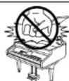 KAWAI CP205 - CAUTION - 3