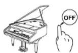 KAWAI CP205 - CAUTION - 2