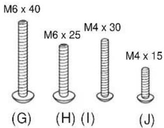 Schraube M6 x 25 (H) Seitenteil (B) Fürren Sie das Pedalkabel durch das Loch. Pedalteil (E) Einsteller (N) Ansicht von unten