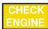 Mercedes-Benz CLK Coupe (2001) - Indicator lamps in the instrument cluster - 10