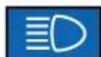 Mercedes-Benz CLK Coupe (2001) - Indicator lamps in the instrument cluster - 1
