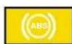 Mercedes-Benz CLK Coupe (2001) - ABS malfunction indicator lamp - 1