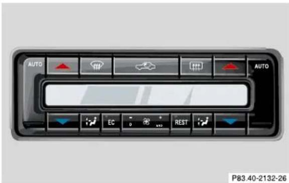Mercedes-Benz CLK Coupe (2001) - Hazard warning flasher switch - 3
