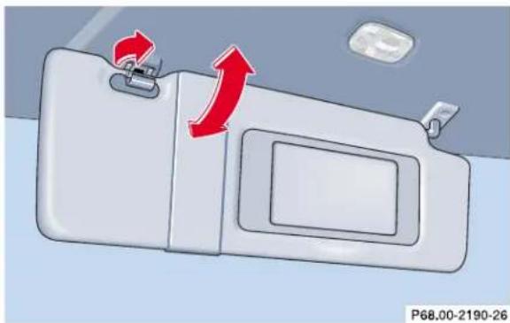 Mercedes-Benz CLK Coupe (2001) - Entrance lamps, exit lamps in doors - 2