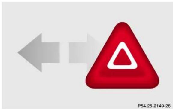Mercedes-Benz CLK Coupe (2001) - Hazard warning flasher switch - 1