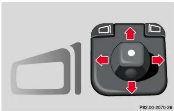 Mercedes-Benz CLK Coupe (2001) - Exterior rear view mirrors - 1
