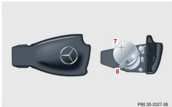 Mercedes-Benz CLK Coupe (2001) - Changing batteries - 2