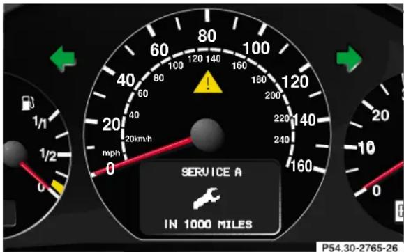 Mercedes-Benz CLK Coupe (2001) - Setting the audio volume - 1