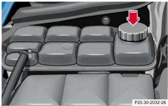 Mercedes-Benz CLK Coupe (2001) - Coolant level - 1