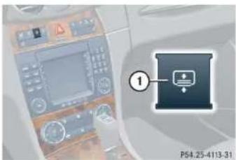 Mercedes-Benz CLK Coupe (2005) - Rear window sunshade\* - 1