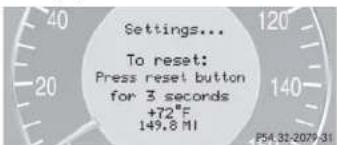 Mercedes-Benz CLK Coupe (2005) - Settings menu - 1