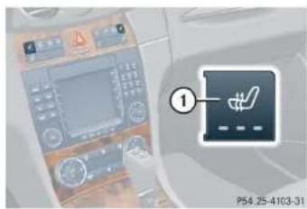 Mercedes-Benz CLK Coupe (2005) - Seat heating\* - 1