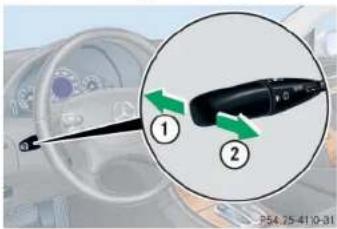 Mercedes-Benz CLK Coupe (2005) - Combination switch - 1