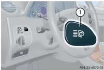 Mercedes-Benz CLK Coupe (2005) - Headlamp cleaning system\* - 1