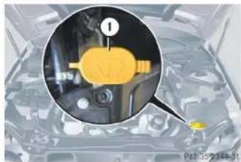 Mercedes-Benz CLK Coupe (2005) - Windshield washer system and headlamp cleaning system\* - 1
