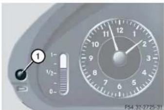 Mercedes-Benz CLK Coupe (2005) - Clearing the maintenance service indicator - 1