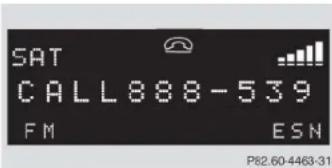 Mercedes-Benz CLK Coupe (2005) - Calling up the SAT main menu - 1