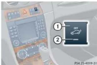 Mercedes-Benz CLK Coupe (2005) - Disarming tow-away alarm - 1