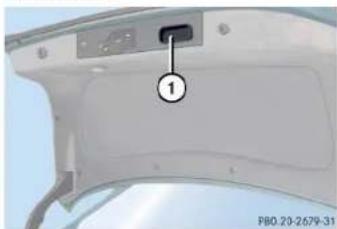 Mercedes-Benz CLK Coupe (2005) - Closing the trunk - 1