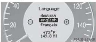 Mercedes-Benz CLK Coupe (2005) - Selecting language - 1