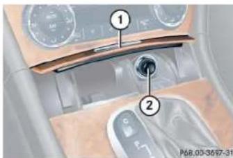 Mercedes-Benz CLK Coupe (2005) - Reinstalling ashtray insert - 1