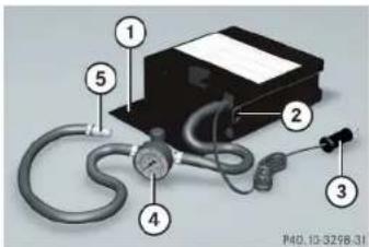Mercedes-Benz CLK Coupe (2005) - Flat tire - 1