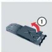 Mercedes-Benz CLK Coupe (2005) - Setting up the collapsible wheel chock - 1