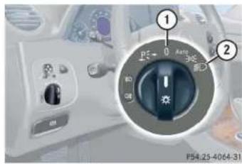 Mercedes-Benz CLK Coupe (2005) - Low beam headlamps - 1