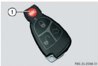 Mercedes-Benz CLK Coupe (2005) - ▼Panic alarm - 1