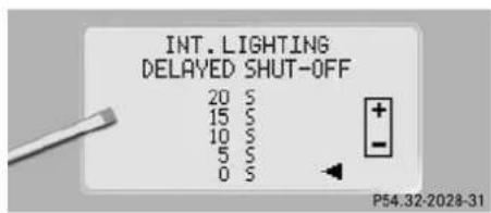 Mercedes-Benz CL-Class (2003) - Interior lighting delayed shut-off - 1