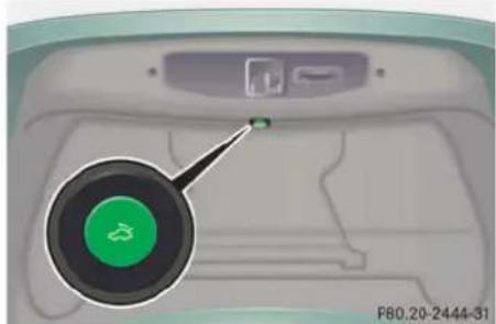 Mercedes-Benz CL-Class (2003) - Opening the trunk lid from the outside - 3