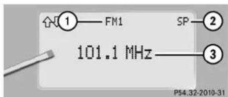Mercedes-Benz CL-Class (2003) - Select radio station - 1