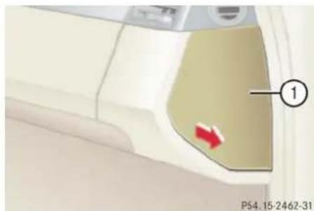 Mercedes-Benz CL-Class (2003) - Fuse boxes in passenger compartment - 1