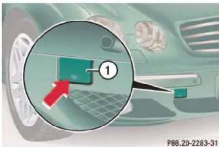 Mercedes-Benz CL-Class (2003) - Installing towing eye bolt - 1