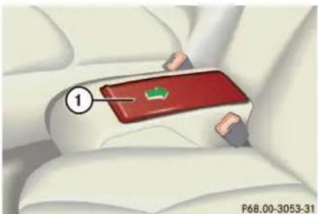 Mercedes-Benz CL-Class (2003) - Opening storage tray - 2