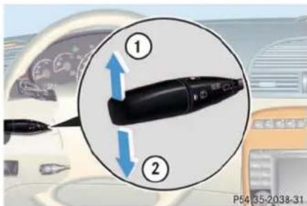 Mercedes-Benz CL-Class (2003) - Turn signals and high beam - 1