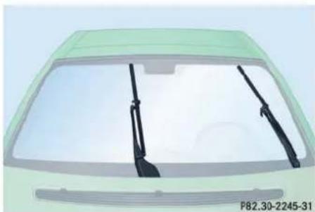 Mercedes-Benz CL-Class (2003) - Replacing wiper blades - 2