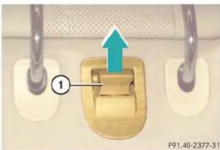 Mercedes-Benz CL-Class (2003) - Installation of infant and child restraint systems - 1