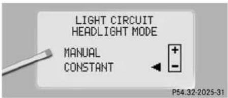 Mercedes-Benz CL-Class (2003) - Setting daytime running lamp mode (USA only) - 1