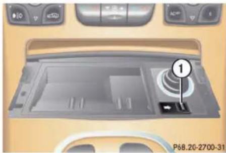 Mercedes-Benz CL-Class (2003) - Center console ashtray - 1