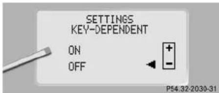 Mercedes-Benz CL-Class (2003) - Setting key dependency - 1