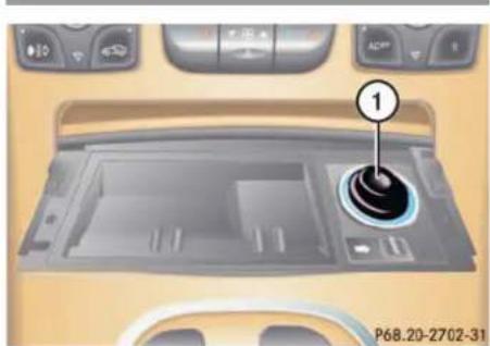 Mercedes-Benz CL-Class (2003) - Reinstalling the ashtray insert - 1