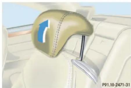 Mercedes-Benz CL-Class (2003) - Seat backrest tilt - 1