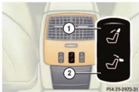 Mercedes-Benz CL-Class (2003) - Power head restraints, rear\* - 1