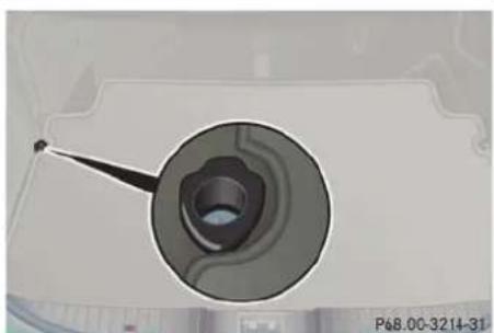 Mercedes-Benz CL-Class (2003) - Cargo tie-down hooks - 1