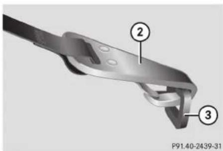 Mercedes-Benz CL-Class (2003) - Installation of infant and child restraint systems - 2