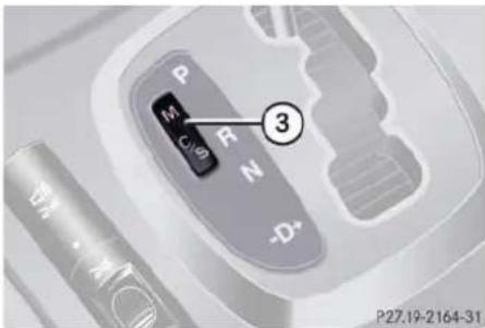 Mercedes-Benz CL-Class (2003) - Steering wheel gearshift control (Speedshift) and manual shift program CL 55 AMG - 2