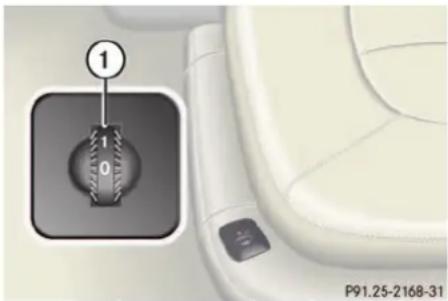 Mercedes-Benz CL-Class (2003) - Lumbar support - 1